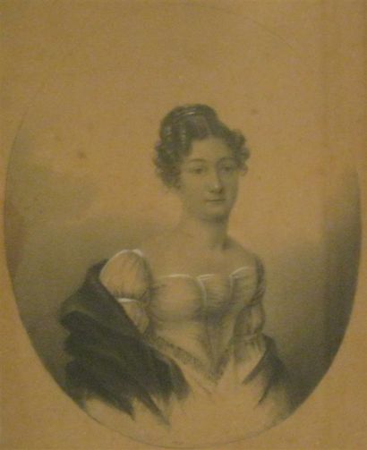 null Ecole française du XIXème siècle

Portrait de dame

Pierre noire, estompe et...
