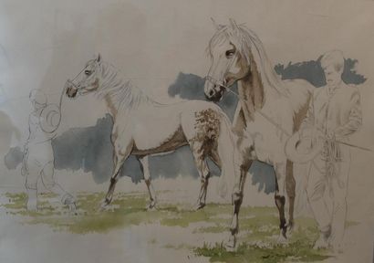 null Carl de PARCEVAUX (né en 1936)

Cavaliers et chevaux

Aquarelle signée en bas...