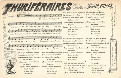 null 48 CARTES POSTALES FANTAISIES & FOLKLORES : Chansons & Poèmes. Dont" Les Chansons...