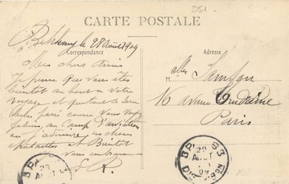 null 2 CARTES POSTALES BALLONS : Sélection. "2-Charleville (14.07.1910)-Place Ducale-Le...