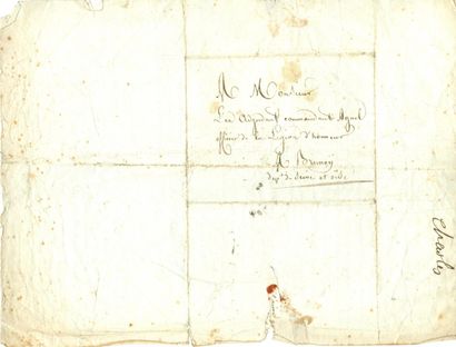 null Lieutenant Agnel. 5 L.A.S. +1 lettre. 1809-1813. Lettre d'un officier à ses...