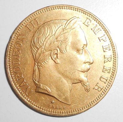 null Napoléon III (1852-1870). 50 Francs Or (Tête Laurée) 1868. Paris. B. (16gr)...