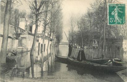 null 40 CARTES POSTALES CATASTROPHE : Inondations 1910-Banlieue (majorité Val de...