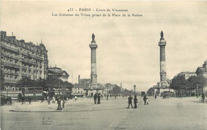 null 63 CARTES POSTALES PARIS : Divers Arrondissements - Majorité 12ème. Dont" Souvenir...