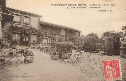 null 8 CARTES POSTALES COMMERCES : Petite Sélection. "Bonvilliers-Le Café, Café Restaurant...