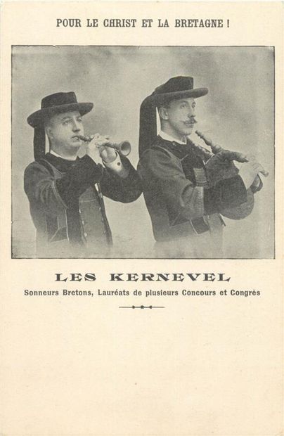 null 54 CARTES POSTALES FOLKLORE : Breton - Divers Départements. Dont" Les Kernevel-Sonneurs...