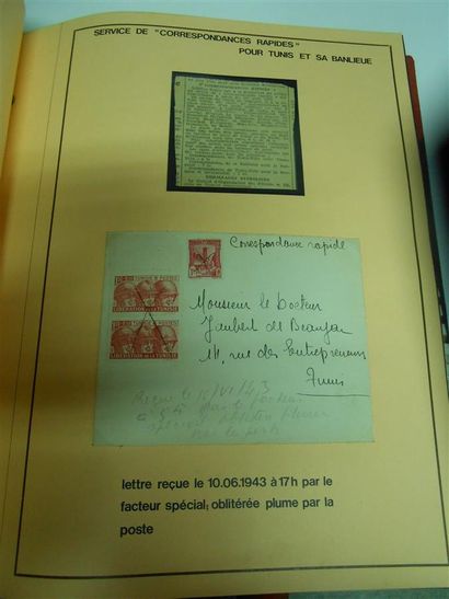Album timbres sur lettres, 19ème, marques...