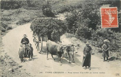 null 13 CARTES POSTALES FOLKLORE : La Creuse. Dont" 71-Vieux Paysan Creusois, 768-Types...