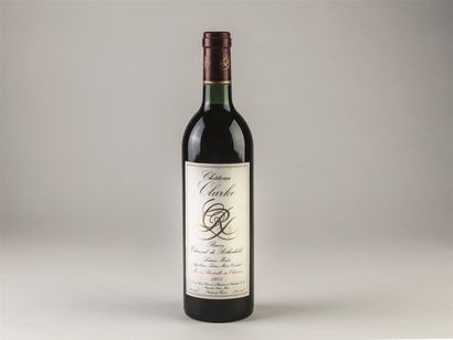 null 1 bouteille de Château Clarke, Baron Edmond de Rothschild, Listrac Médoc, 1988....