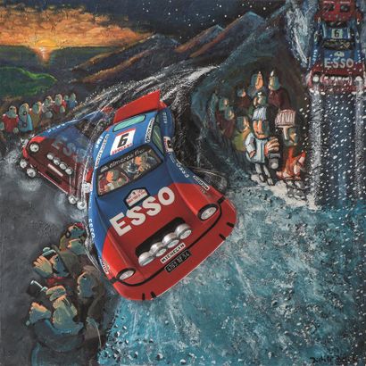 null Didier BÉCET (Né en 1962)
911. Le tour de Corse.
Technique mixte sur toile signée...