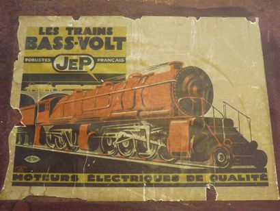  Lot de train en écart O, 1935 comprenant un coffret JEP - France avec loco. 2D2...