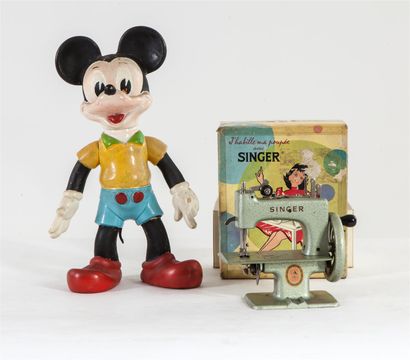 null Mickey, caoutchouc, édition 1962, Walt Disney production, corps articulé probablement...