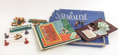 null Lot de quatre jeux des années 1940-50 : jeu de navigation maritime création...