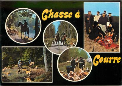 null 53 CARTES POSTALES CHASSE A COURRE : 49cp-Villers Cotterets & 4cp-Diverses....