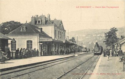 null 42 CARTES POSTALES GARES & TRAINS : Divers Départements. Dont" Heyrieux-La Gare...