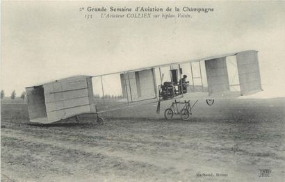 null 38 CARTES POSTALES LOCOMOTION AERIENNE : 2cp-Dirigeables (état) et 36cp-Aviation....