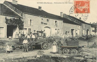 null 9 CARTES POSTALES ALCOOL : Les Pressoirs - Divers Départements. "Soyers-Fabrication...