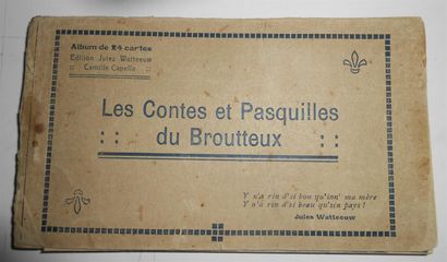 null 24 CARTES POSTALES FOLKLORE : Carnet. Les Contes et Pasquilles du Broutteux....