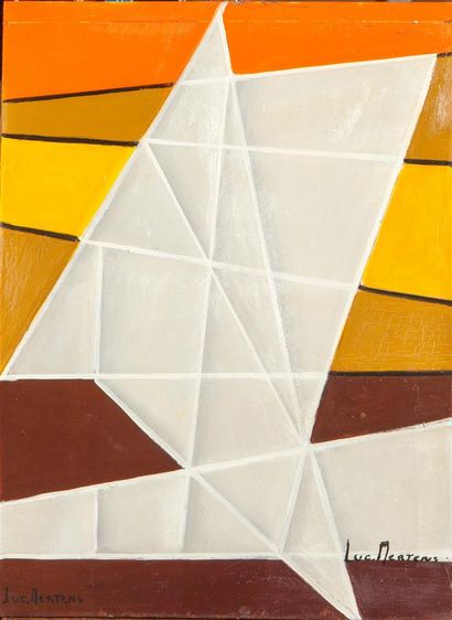 null Luc MERTENS (1913-2004).
Voilier.
Maillot jaune.
Deux acryliques sur toile signées...