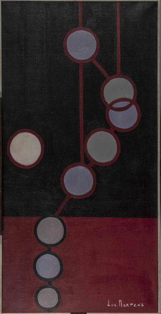 null Luc MERTENS (1913-2004).
L'en-dehors.
L'arbre de vie.
Deux acryliques sur toile,...