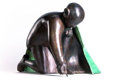 null Jean Robert IPOUSTEGUY (1920-2006).
Dessinateur.
Sculpture en bronze à patine...