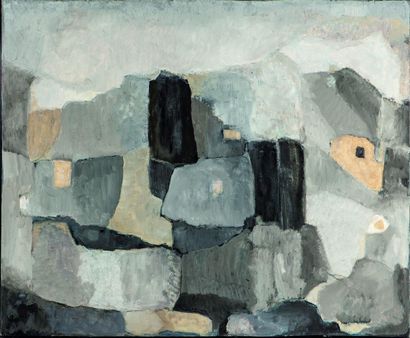 null Yvette DUBOIS-HABASQUE (1929-2016).
Composition abstraite.
Huile sur toile.
59,5...