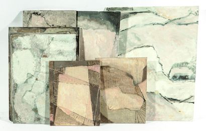 null Yvette DUBOIS-HABASQUE (1929-2016).
Compositions abstraites.
Ensemble de dix-sept...