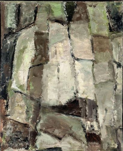null Yvette DUBOIS-HABASQUE (1929-2016).
Compositions abstraites.
Quatre huiles sur...