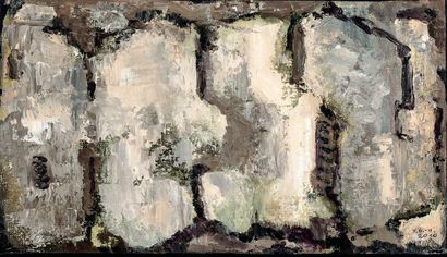 null Yvette DUBOIS-HABASQUE (1929-2016).
Compositions abstraites.
Quatre huiles sur...