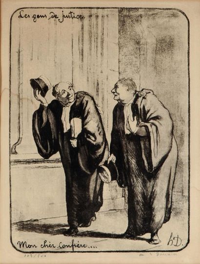 Honoré DAUMIER (1808-1879). Les gens de justice....