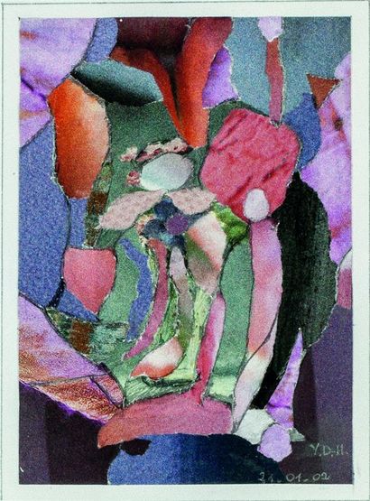 null Yvette DUBOIS-HABASQUE (1929-2016).
Compositions abstraites.
Quatre techniques...