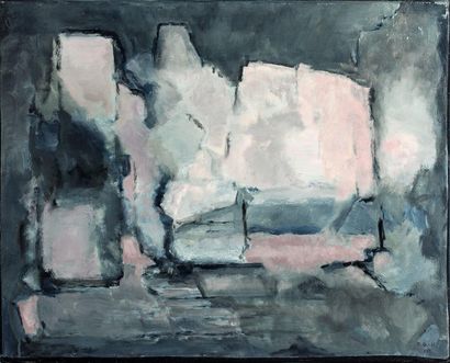 null Yvette DUBOIS-HABASQUE (1929-2016).
Compositions abstraites.
Une huile sur toile...