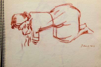 null Jacques BUREL (1922-2000).
Ensemble d'une trentaine de dessins au crayon, encre,...