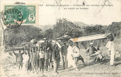 null 54 CARTES POSTALES AFRIQUE NOIRE : Guinée-13cp, Côte d'Ivoire-20cp & Dahomey-21cp....