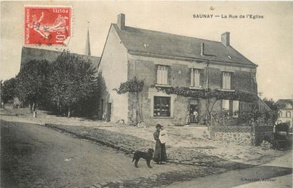 null 7 CARTES POSTALES COMMERCES : Sélection Indre et Loire. "Bougueil-Rue Victor...