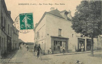 null 7 CARTES POSTALES COMMERCES : Sélection Indre et Loire. "Bougueil-Rue Victor...