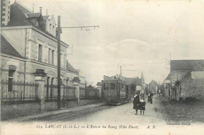 null 6 CARTES POSTALES TRANSPORT : Sélection Indre et Loire. "Joué les Tours-La Gare...