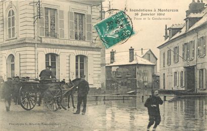 null 127 CARTES POSTALES CATASTROPHES : Sécheresse-2cp & Inondations-125cp, Province,...