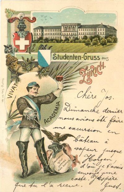null 154 CARTES POSTALES GRUSS AUS : Suisse. Majorité écrites et voyagées. 1892/1907,...