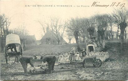 null 8 CARTES POSTALES INDUSTRIES : Bois, Poterie & Briqueterie. Sélection. "De Boulogne...