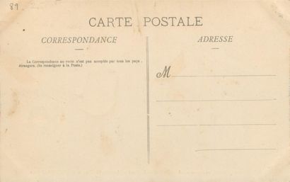 null 3 CARTES POSTALES ALCOOL : Sélection. "Chablis-Les Vendanges en 1908-La Pelée...