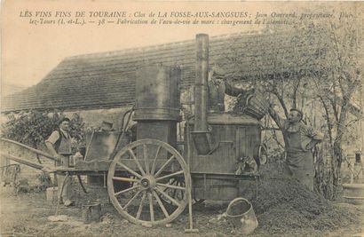 null 3 CARTES POSTALES ALCOOL : Sélection. "Chablis-Les Vendanges en 1908-La Pelée...