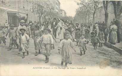 null 9 CARTES POSTALES LA CORSE : Sélection. "Ajaccio-Un Mariage au Cours Grandval,...
