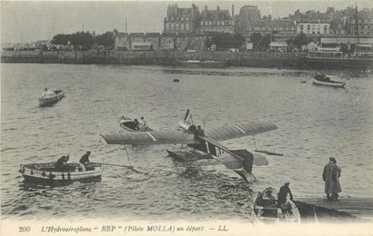 null 8 CARTES POSTALES AVIATION : Petite Sélection. "Le Biplan Maurice Farman piloté...