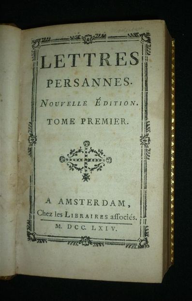 null MONTESQUIEU. Lettres persanes. Nouvelle édition. Amsterdam, chez les libraires...