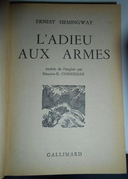 null HEMINGWAY (Ernest). L'Adieu aux Armes. Gallimard, 1954. In-12, reliure (état)...