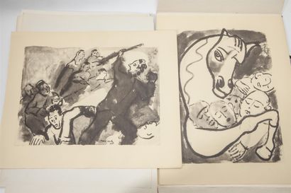 null MANE-KATZ (1884-1962).
La révolte des Innocents, Seize dessins. Paris, Georges...