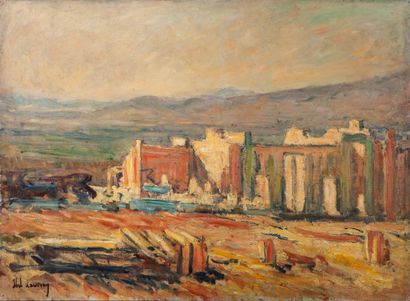 null LAUVRAY Abel (1870-1950).
Paysage de Grèce.
Huile sur toile, signée en bas à...