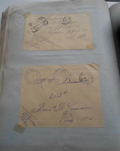 null Album. Lettres et devants de lettres, France, Guerre 1914/1918 + Censure + Photos...