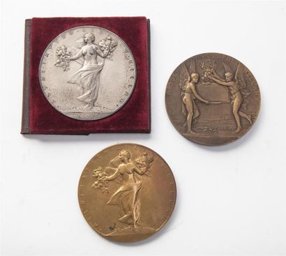 null 3 Médailles bronze - Association Léopold Bellan.
1-Médaille représentant Jeune...